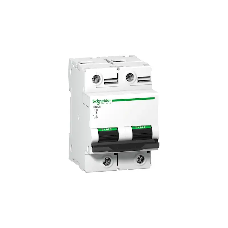 Acti9 C120N - Disjoncteur Modulaire 2P 100 A courbe C 10 kA