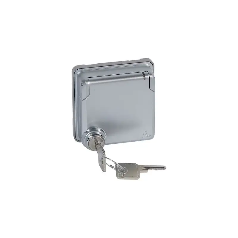 Adaptateur avec volet à clé ip 55- soliroc - pour fonction mosaic- ik 10