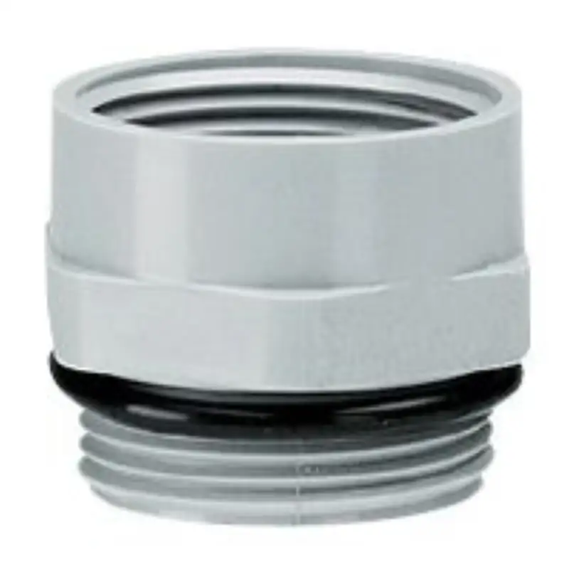 Adaptateur prise male PG11 et femelle ISO16 gris RAL7001 - lot de 10u.