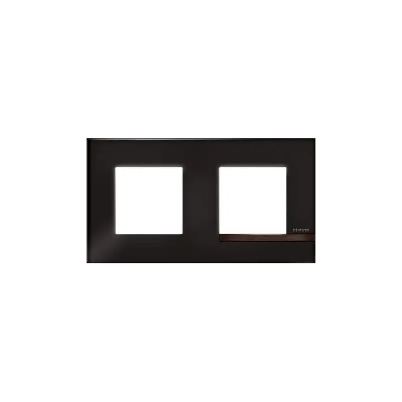 Altège plaque 2 poste onyx