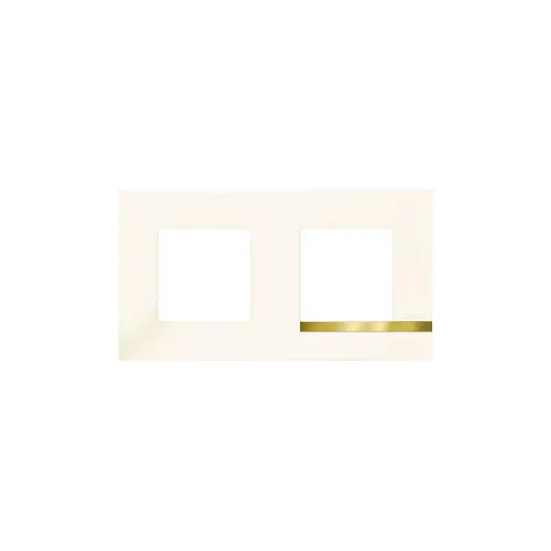 Altège plaque 2 poste opale