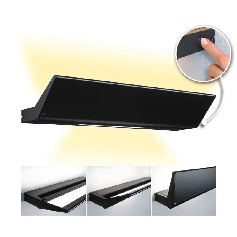 Applique LED Ranva 13/2W 1400/210lm 3StepDim noir alu 230V