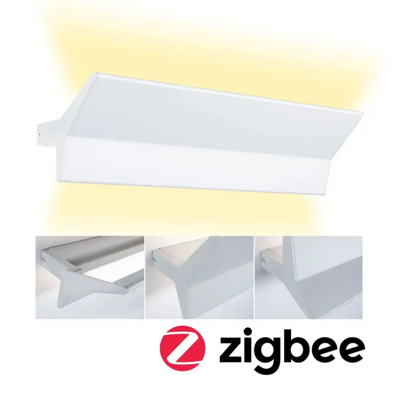 Applique LED Stine 13/4W 1400/410lm Tunable white Zigbee Blanc dépoli alu 230V