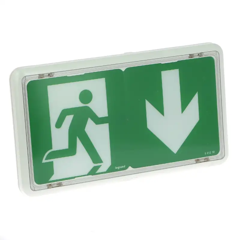 BAES+BAEH d'évacuation saillie à LEDs plastique IP43 IK07 SATI Adressable