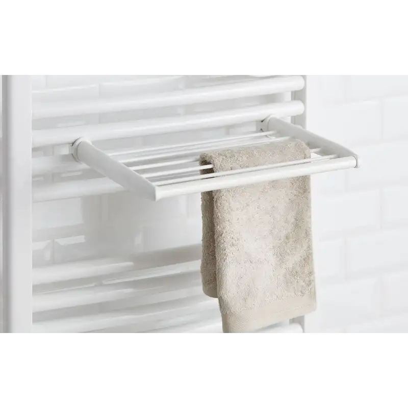 Barre sèche-linge blanc pour sèche-serviettes tubes ronds