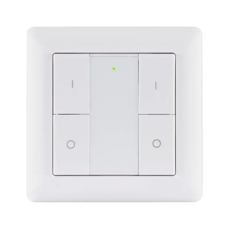 Commutateur mural ZigBee on/Off/gradable X2 bascule Type batt. CR2025 Blanc/Syn