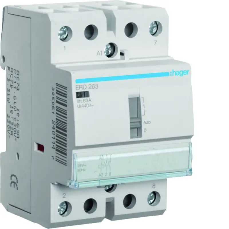 Contacteur à commande manuelle 63A 2F 24V