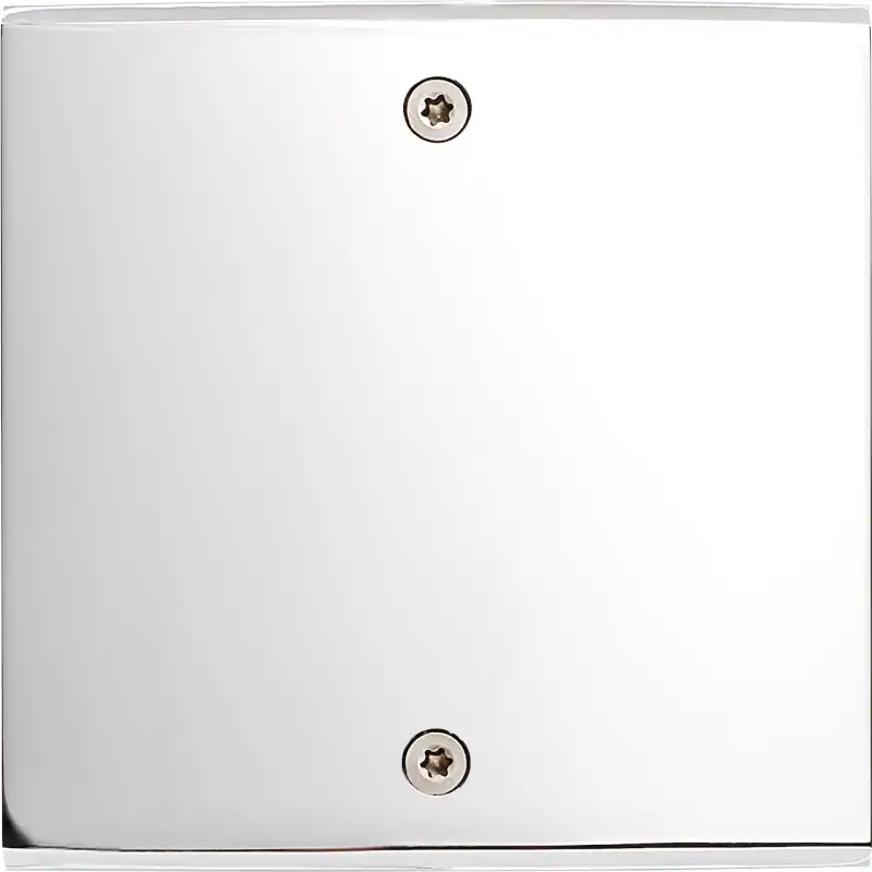 Façade Confidence laiton chrome simple KNX 4 boutons+LED+porte etiquette Vis