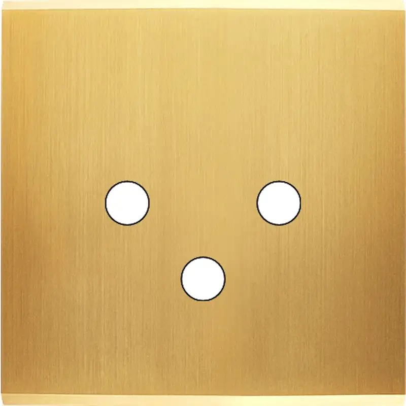 Façade Confidence laiton satiné simple 3 Push