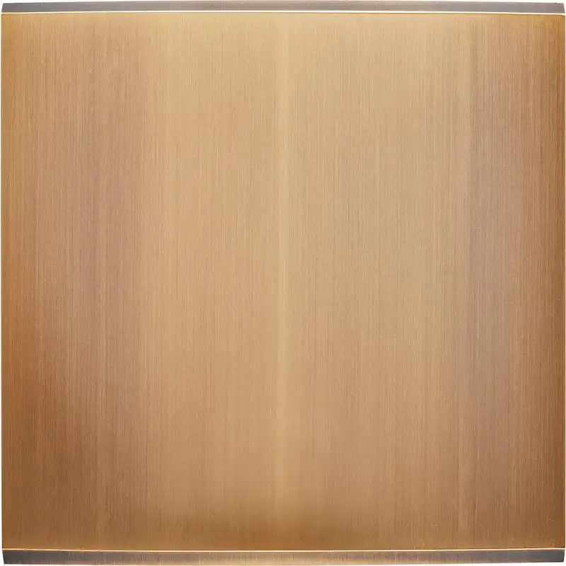 Façade Confidence laiton Vieux bronze simple KNX 2 boutons +LED magnetique