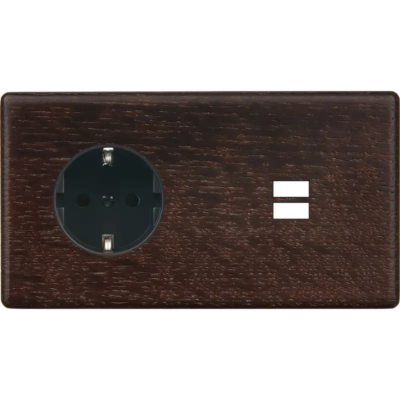 Façade Hitera chêne foncé double horizontale PCK U1