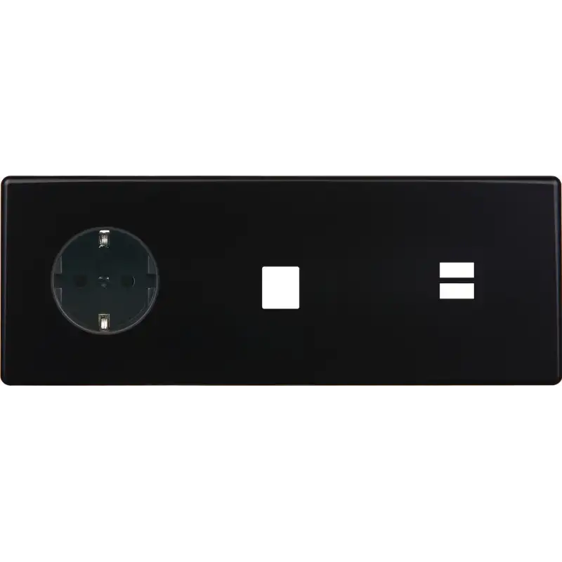 Façade Hitera noir SOFT Touch triple horizontale PCK M1 U1