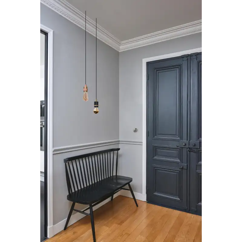 Façade sonnette Impatience moulure blanc mat