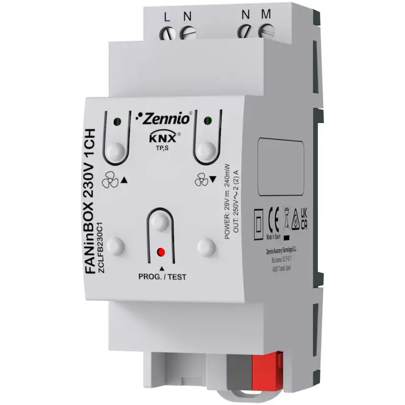 FANinBOX 230V 1CH. Contrôleur pour ventilateur de plafond à 3 vitesses à 230 VAC