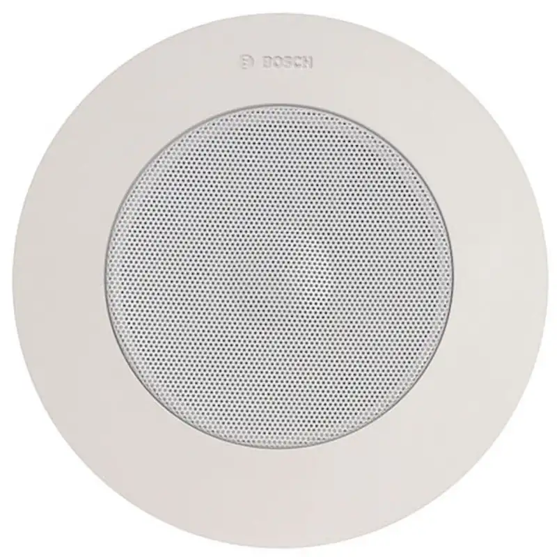 Haut-parleur de plafond 6W grille métallique circulaire blanc RAL9010