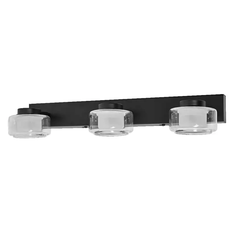 ORBIS FLAME Trio Noir 16,5W 1050lm Click CCT IP44 Applique SdB