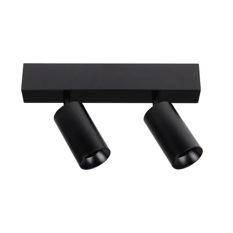 Plafonnier ANOVI UNIVERSAL PROFILE LED WiZ Pro RGB+TW rond noir mat 2 têtes