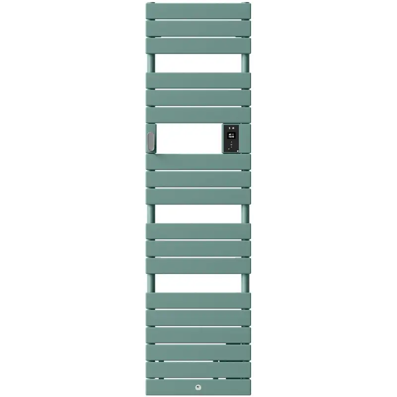 Radiateur sèche-serviettes Riviera 2 étroit avec soufflerie 1500W eucalyptus