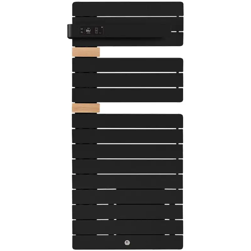 Sèche-serviettes connecté Allure 3 classique - Mât à gauche - 500W - Noir Carbone