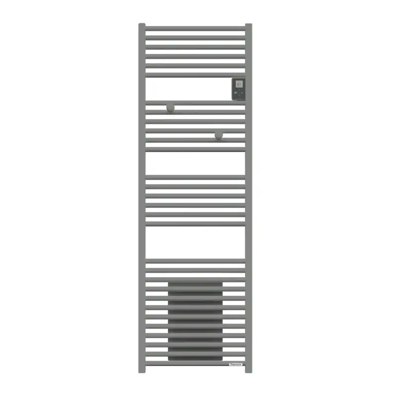 Sèche-serviettes électrique Riva 4 - 500W - Sans soufflerie - Gris menhir