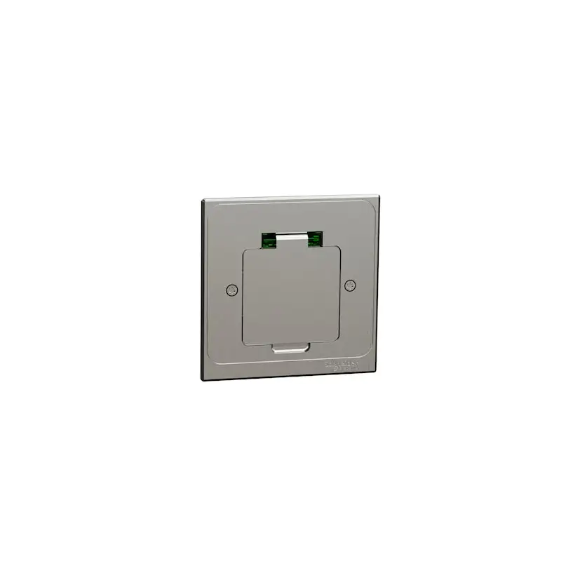 Unica System+ - Prise de sol XS IK08 IP44 - 2P+T - carrée métal