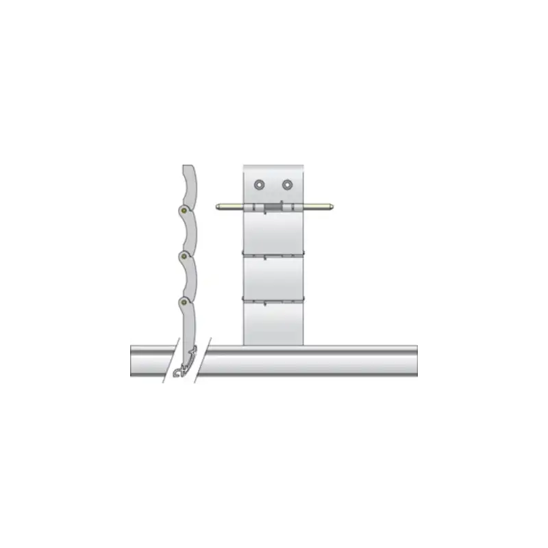 Verrou 3 maillons lame 8 mm